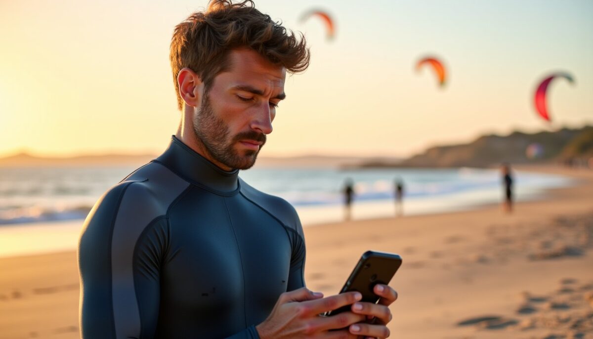 Windfinder Almanarre : lire le vent pour kitesurf, rafales et direction sans se tromper